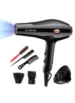 صن هوم طقم مجفف شعر احترافي مكون من 7 قطع بقدرة 2200 وات أسود/ذهبي 250مل أسود/ذهبي 250ملليلتر