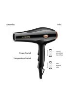 صن هوم طقم مجفف شعر احترافي مكون من 7 قطع بقدرة 2200 وات أسود/ذهبي 250مل أسود/ذهبي 250ملليلتر - Image 3