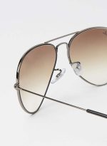 راي بان نظارة شمسية بإطار آفياتور كامل الحواف - مقاس العدسة: 58 مم - لون: رمادي -طراز 0RB3025 - Image 2