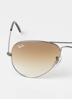 راي بان نظارة شمسية بإطار آفياتور كامل الحواف - مقاس العدسة: 58 مم - لون: رمادي -طراز 0RB3025 - Image 6