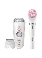 ⁦براون مجموعة ماكينة إزالة الشعر سيلك إبيل بيوتي 7 للاستخدام الجاف والرطب أبيض⁩ - الصورة ⁦2⁩