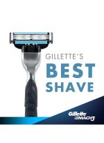 شفرات حلاقة ماك3 تيربو من 4 قطع أسود/ فضي - Image 5