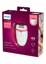 ⁦فيليبس ماكينة إزالة الشعر السلكية المدمجة ساتينيل BRE255/00، ضمان لمدة عامين باللون الأبيض أبيض⁩ - الصورة ⁦7⁩