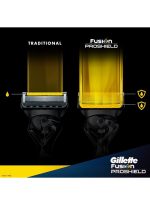 ⁦عبوات شفرات حلاقة إعادة تعبئة فيوجن برو شيلد من 4 قطع متعدد الألوان 24جرام⁩ - الصورة ⁦4⁩