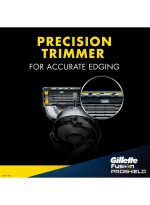 ⁦عبوات شفرات حلاقة إعادة تعبئة فيوجن برو شيلد من 4 قطع متعدد الألوان 24جرام⁩ - الصورة ⁦5⁩