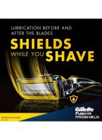 ⁦عبوات شفرات حلاقة إعادة تعبئة فيوجن برو شيلد من 4 قطع متعدد الألوان 24جرام⁩ - الصورة ⁦6⁩