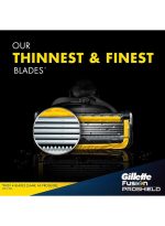 ⁦عبوات شفرات حلاقة إعادة تعبئة فيوجن برو شيلد من 4 قطع متعدد الألوان 24جرام⁩ - الصورة ⁦7⁩