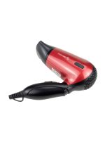 ⁦سوناشي مجفف شعر صغير قابل للطي للسفر أحمر/أسود أحمر وأسود⁩ - الصورة ⁦6⁩