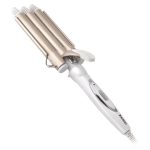 كيمي جهاز تجعيد الشعر سهل النقل مزود بعدد 3 أسطوانات ذهبي/ أبيض 40.5x10.7x8.2سم