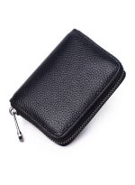 ⁦بيوينتي حامل بطاقات مصنوع من جلد العجل أسود⁩ - الصورة ⁦2⁩