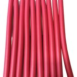 مجموعة لفافات شعر مرنة مكونة من 10 قطع وردي 25سم