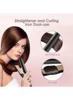 ⁦صن هوم جهاز فرد الشعر الاحترافي أسود/ذهبي 43.4x9.6x5.9سم⁩ - الصورة ⁦2⁩