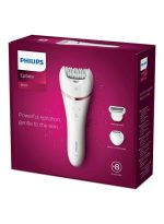 ⁦فيليبس ماكينة إزالة الشعر Series 8000 للاستخدام الرطب والجاف BRE720/01، ضمان لمدة عامين أبيض/وردي أبيض/ وردي⁩ - الصورة ⁦4⁩