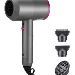 طقم فوهات مجفف شعر قابلة للتعديل مع موزع رمادي 30x9x24سم