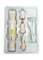 ⁦كيمي Km-3024 بدلة الحلاقة 4 في 1 القابلة لإعادة الشحن - قطعتين متعدد الألوان ابيض⁩ - الصورة ⁦4⁩