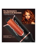 ⁦روك بو جهاز كي تلقائي لتجعيد الشعر الطويل أسود⁩ - الصورة ⁦3⁩