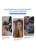 روك بو طقم أدوات بتصميم ربطات رأس لتجعيد الشعر دون حرارة مخصصة للشعر الطويل أزرق - Image 3