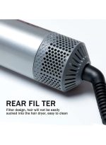 روك بو مجفف ومصفف شعر ون ستيب 5 في 1 رمادي/وردي - Image 6