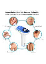 ⁦ملاي جهاز إزالة الشعر بشكل دائم باستخدام الليزر أزرق/ أبيض⁩ - الصورة ⁦6⁩