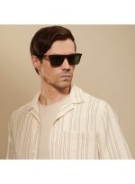 ⁦فينسينت تشيس نظارة شمسية ميراج بإطار وايفارير كامل الحواف وعدسات مستقطبة وواقية من الأشعة فوق البنفسجية للرجال والنساء -مقاس 53 مم -طراز VC S13971 - لون بني⁩ - الصورة ⁦3⁩