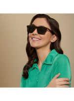 ⁦فينسينت تشيس نظارة شمسية ميراج بإطار وايفارير كامل الحواف وعدسات مستقطبة وواقية من الأشعة فوق البنفسجية للرجال والنساء -مقاس 53 مم -طراز VC S13971 - لون بني⁩ - الصورة ⁦4⁩