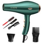 صن هوم طقم مجفف شعر احترافي مكون من 6 قطع، 1800 واط، أخضر أخضر