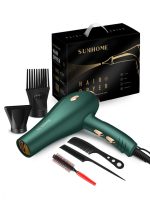 ⁦صن هوم طقم مجفف شعر احترافي مكون من 6 قطع، 1800 واط، أخضر أخضر⁩ - الصورة ⁦5⁩