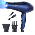 صن هوم طقم مجفف شعر احترافي مكون من 5 قطع، 1800 واط، أزرق أزرق