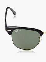 ⁦راي بان نظارة شمسية كلوب ماستر مستقطبة - طراز RB3016 901 51 - مقاس العدسة: 51 مم - لون أسود⁩ - الصورة ⁦6⁩