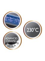 ⁦ريمنغتون جهاز تمليس الشعر رقمي وعريض للغاية من سيراميك عالي الجودة أسود/ رمادي 34.1x15.6x8.7سم⁩ - الصورة ⁦6⁩