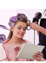 ⁦مجموعة مشابك شعر زغبية يمكنك صنعها بنفسك لتجعيد الشعر بدون حرارة، أنيقة وقابلة لإعادة الاستخدام لإكسسوارات تصفيف الشعر⁩ - الصورة ⁦6⁩