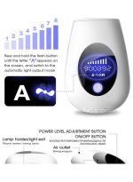 ⁦جهاز إزالة الشعر بالليزر الدائم IPL بقوة 900000 ومضة للاستخدام على الجسم والوجه، نظام إزالة الشعر بالليزر للحصول على نتائج دائمة وغير مؤلمة في المنزل⁩ - الصورة ⁦3⁩