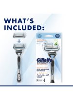 مقبض سكين جارد لماكينة الحلاقة الحساسة + شفرتين متعدد الألوان - Image 9