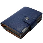 كلاسيك ميلانو محفظة كلاسيك ميلانو بحماية RFID للرجال والنساء - حامل بطاقات أوتوماتيكي بتصميم بوب أب - محفظة بطاقات آمنة ومدمجة للرجال - محفظة أنيقة للرجال والنساء