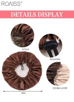 رويس 42 قطعة من أعواد تجعيد الشعر المرنة، 7 أحجام من أعواد تجعيد الشعر بدون حرارة، بكرات الشعر المرنة من الإسفنج للاستخدام أثناء النوم مع غطاء للشعر لتصفيف شعر النساء - Image 8