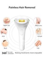 ⁦إزالة الشعر بالليزر، جهاز إزالة الشعر مع مكشطة، جهاز إزالة الشعر بالليزر مع نظارة شمسية، إزالة الشعر بالليزر للنساء، إزالة الشعر بالليزر IPL للإبطين والساقين والذراعين، خط جيني للوجه⁩ - الصورة ⁦7⁩