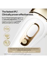 ⁦براون سيلك اكسبرت برو 5 PL5257 لازالة الشعر بالنبض الضوئي أبيض/ذهبي⁩ - الصورة ⁦3⁩