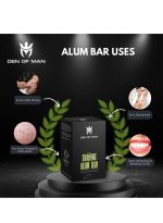 DEN OF MAN Alum Stone Shaving Bar fitkari 2 Pieces of 100gm for Razor Burns Minor Cuts Skin Antiseptic Achieve a Smooth and Refreshing Shave Every Time - Image 2