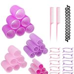 مجموعة مشابك شعر زغبية يمكنك صنعها بنفسك لتجعيد الشعر بدون حرارة، أنيقة وقابلة لإعادة الاستخدام لإكسسوارات تصفيف الشعر