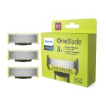 فيليبس شفرات بديلة OneBlade QP630/51 من Philips | تشذيب، تحديد، وحلاقة أي طول للشعر | 3 شفرات أصلية + 1 مجموعة للجسم | تتناسب مع جميع مقابض OneBlade، للاستخدام الرطب والجاف