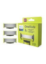 فيليبس شفرات بديلة OneBlade QP630/51 من Philips | تشذيب، تحديد، وحلاقة أي طول للشعر | 3 شفرات أصلية + 1 مجموعة للجسم | تتناسب مع جميع مقابض OneBlade، للاستخدام الرطب والجاف