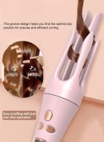 بيستيس  مكواة تجعيد شعر أوتوماتيكية 3 في 1، عصا تجعيد دوارة مع أسطوانة بديلة بثلاثة مقاسات: 19 مم، 25 مم، 32 مم، مكواة تجعيد شعر بجهد مزدوج، 8 سرعات، تسخين سريع. - Image 6