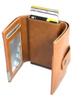 ⁦كلاسيك ميلانو محفظة كلاسيك ميلانو بحماية RFID للرجال والنساء - حامل بطاقات أوتوماتيكي بتصميم بوب أب - محفظة بطاقات آمنة ومدمجة للرجال - محفظة أنيقة للرجال والنساء⁩ - الصورة ⁦4⁩