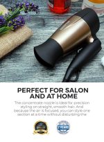 ⁦جيباس مجفف شعر كهربائي ذهبي/ أسود⁩ - الصورة ⁦6⁩