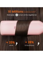 ⁦فازين فرد الشعر الاحترافية بلوحة عريضة 42 مم أيون سالب من التيتانيوم تسخين سريع لمدة 30 ثانية شاشة LED لدرجة الحرارة في الوقت الحقيقي جهد عريض 10 مستويات درجة حرارة قابلة للتعديل⁩ - الصورة ⁦4⁩