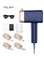 ملاي جهاز إزالة الشعر IPL T14 5 في 1، إزالة الشعر بالليزر بتبريد 3℃، 500,000 ومضة 0.5 ثانية/ومضة جهاز إزالة الشعر بدون ألم لإزالة حب الشباب/تجديد البشرة لكامل الجسم بيكيني وجه ذراع إبط ظهر ساق