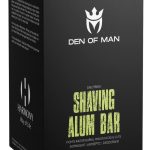 DEN OF MAN Alum Stone Shaving Bar fitkari 2 Pieces of 100gm for Razor Burns Minor Cuts Skin Antiseptic Achieve a Smooth and Refreshing Shave Every Time