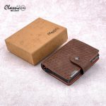 كلاسيك ميلانو محفظة كلاسيك ميلانو بحماية RFID للرجال والنساء - حامل بطاقات أوتوماتيكي بتصميم بوب أب - محفظة بطاقات آمنة ومدمجة للرجال - محفظة أنيقة للرجال والنساء