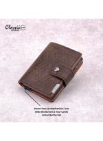 ⁦كلاسيك ميلانو محفظة كلاسيك ميلانو بحماية RFID للرجال والنساء - حامل بطاقات أوتوماتيكي بتصميم بوب أب - محفظة بطاقات آمنة ومدمجة للرجال - محفظة أنيقة للرجال والنساء⁩ - الصورة ⁦3⁩