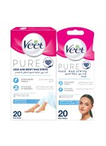 شرائح الشمع للبشرة الحساسة، عبوة من 40 شريحة